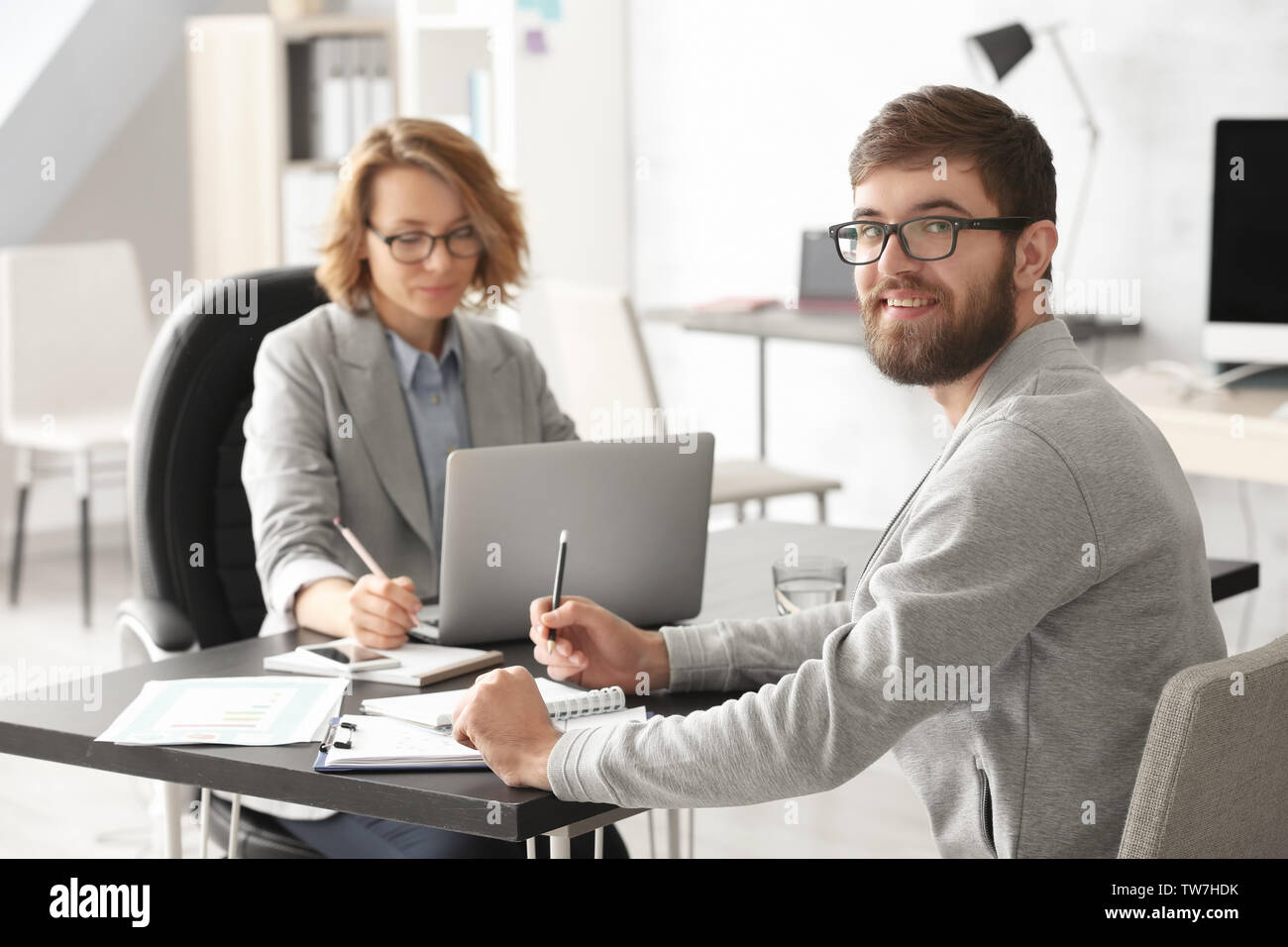 Managers working in office Stock Photo