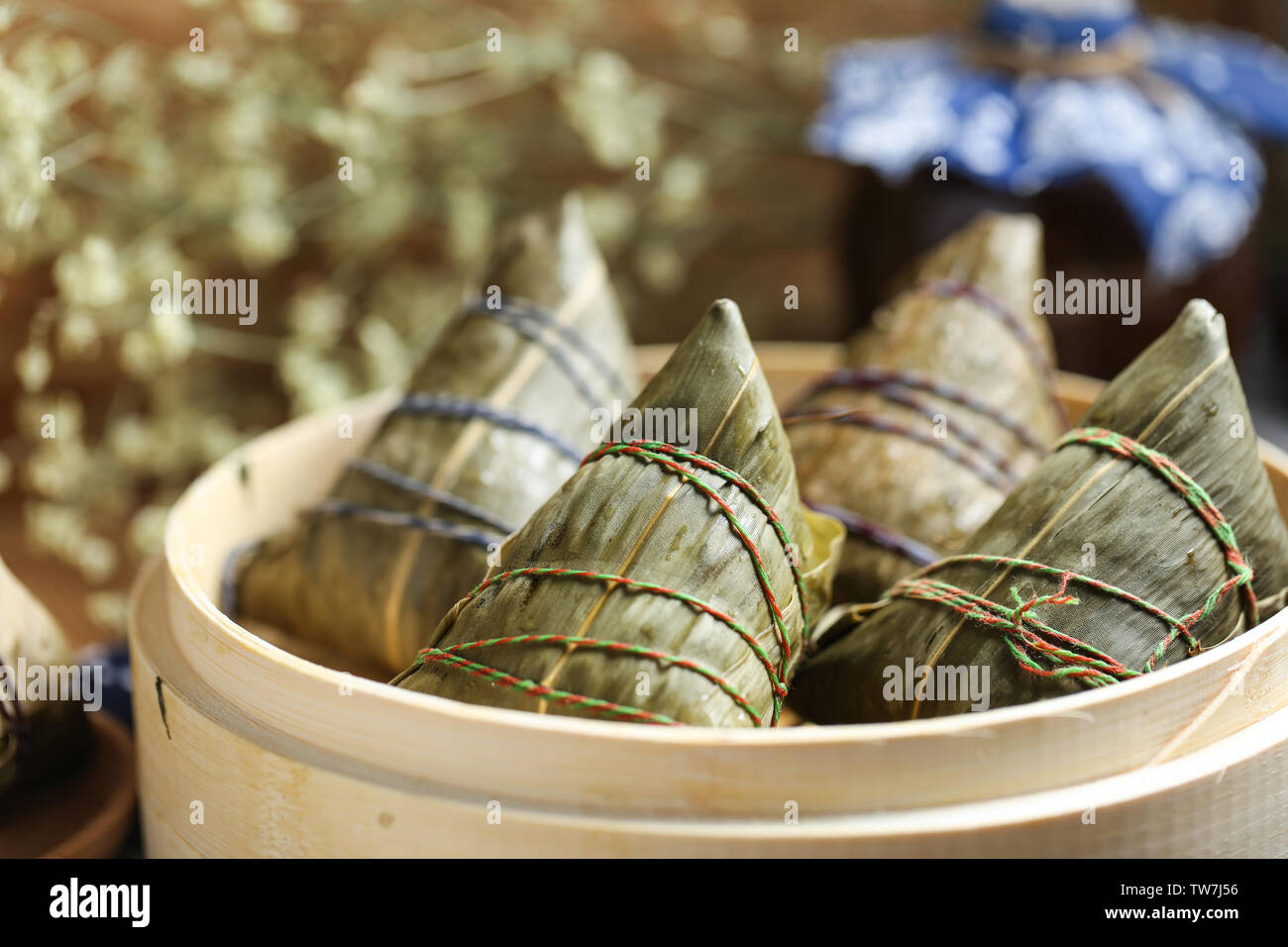 Dragon Boat Festival Zongzi in a steamer Stock Photo Alamy