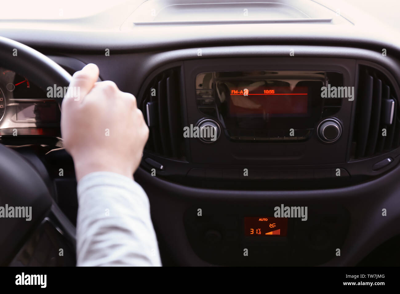 Broadcast radio man listening radio hires stock photography and images