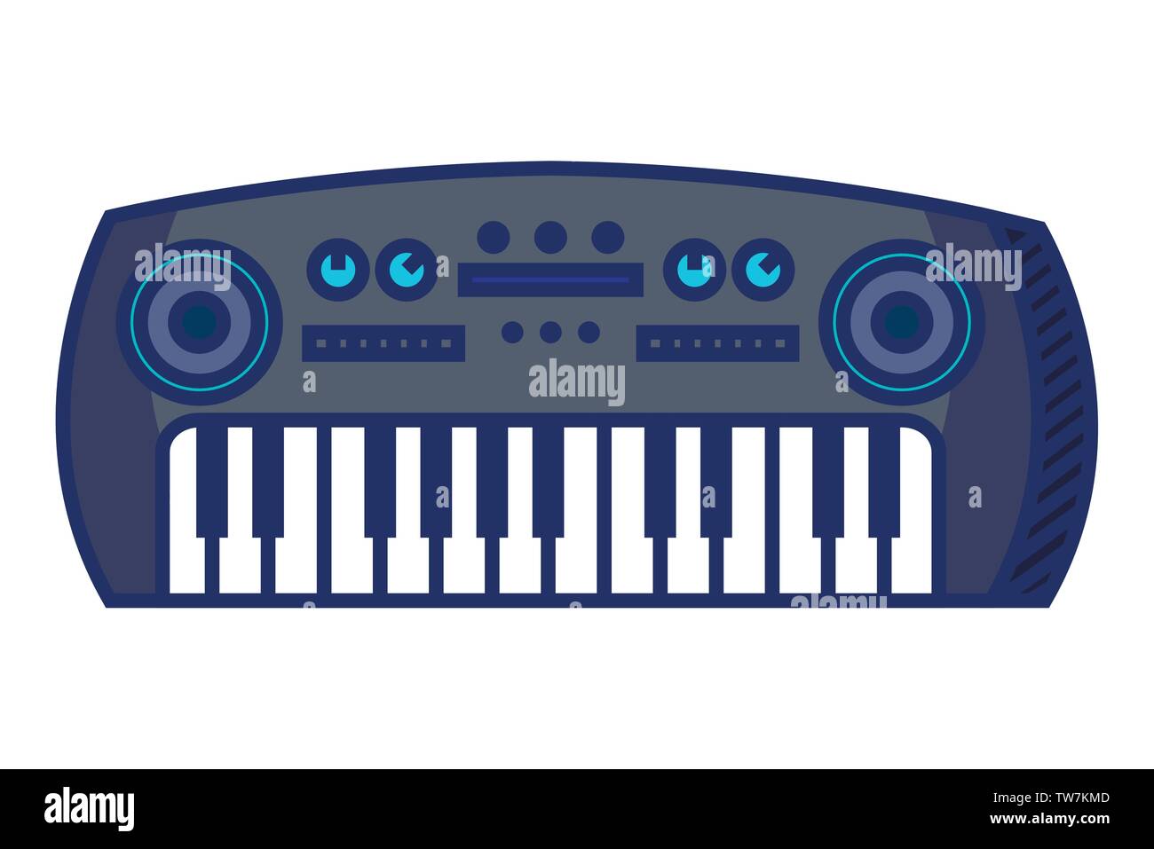 synthesizer musical instrument isolated icon Stock Vector Image & Art ...