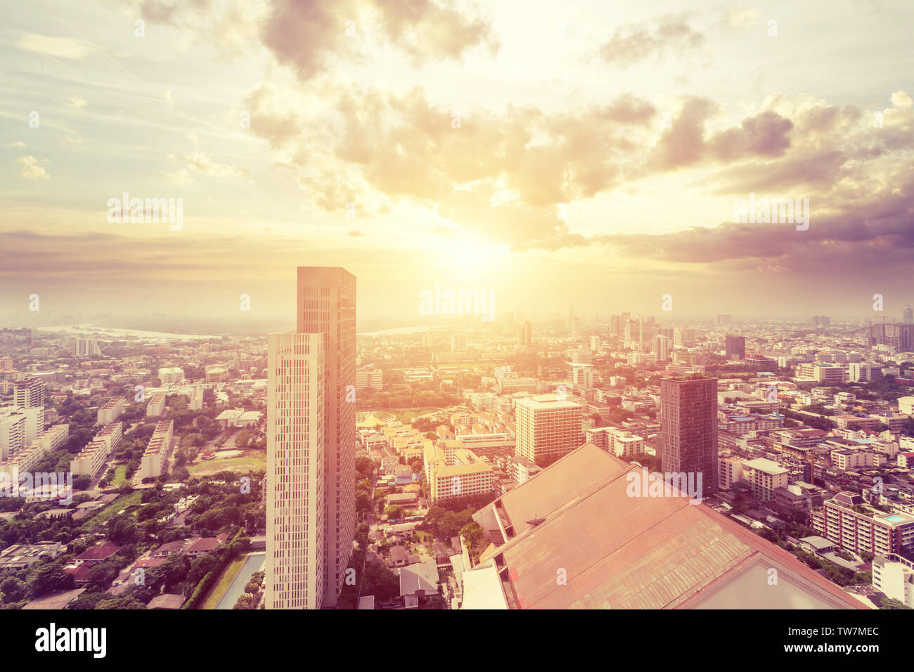 Bangkok city birds view hi-res stock photography and images - Alamy
