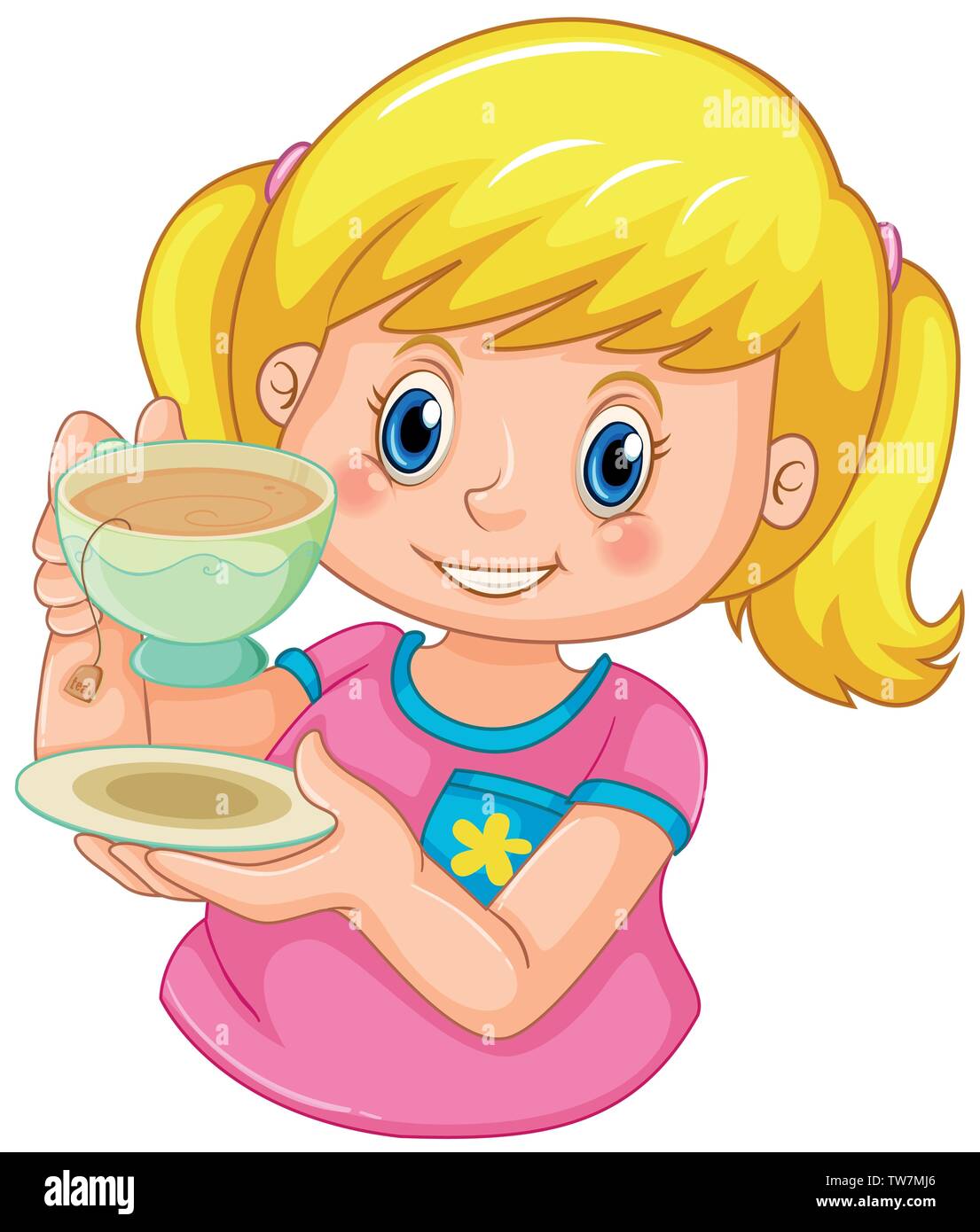 A Girl Drinking Tea Illustration Stock Vector Image Art Alamy a-girl-drinking-tea-illustration-stock-vector-image-art-alamy