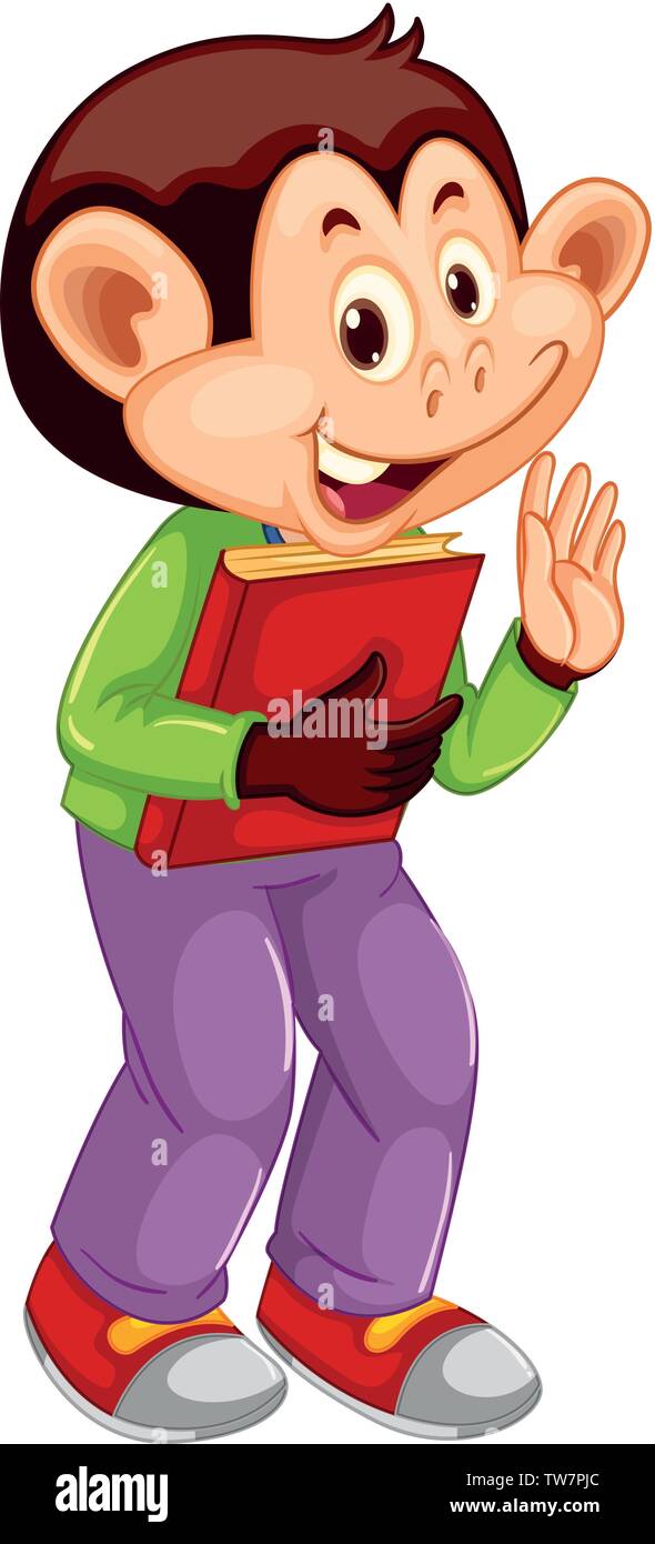 A cute monkey character illustration Stock Vector Image & Art - Alamy
