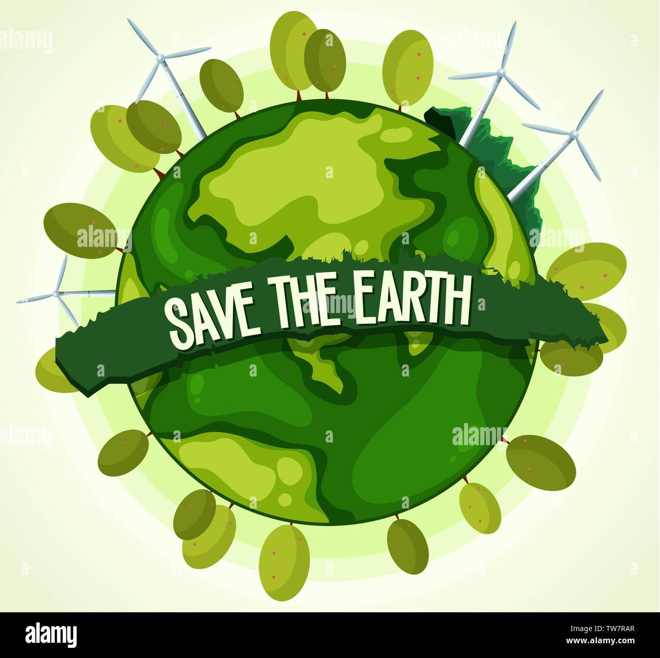 An icon of green energy illustration Stock Vector Image & Art - Alamy