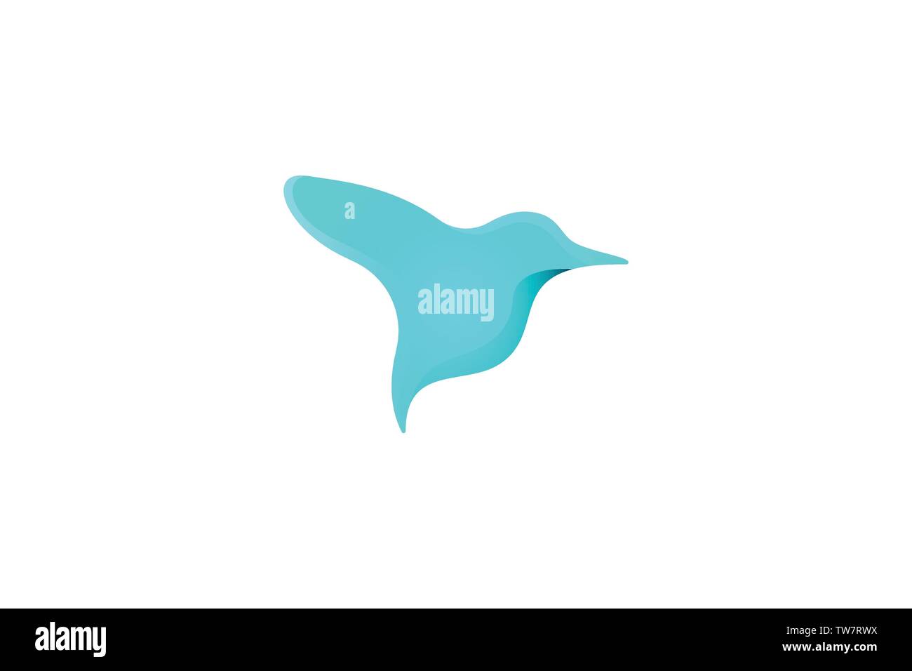 humming bird logo Designs Inspiration Isolated on White Background Stock Vector