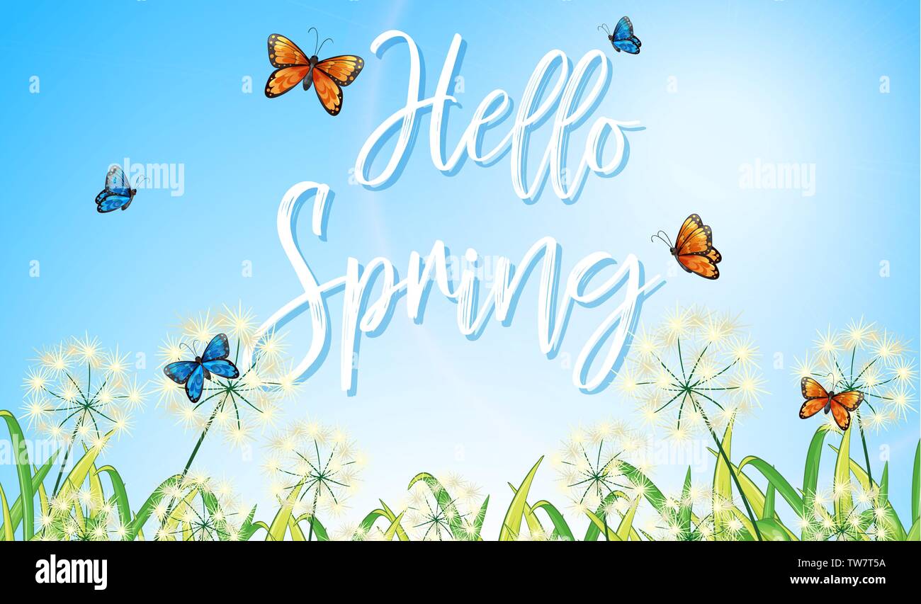 Spring Weather Text A text letter of spring illustration Stock Vector Image & Art - Alamy