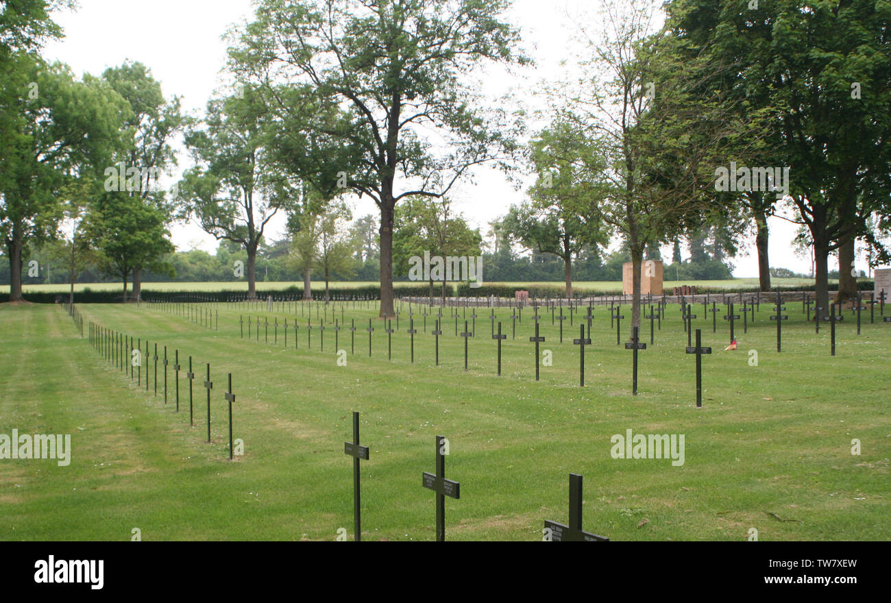 German Cemetery, Fricourt Stock Photo