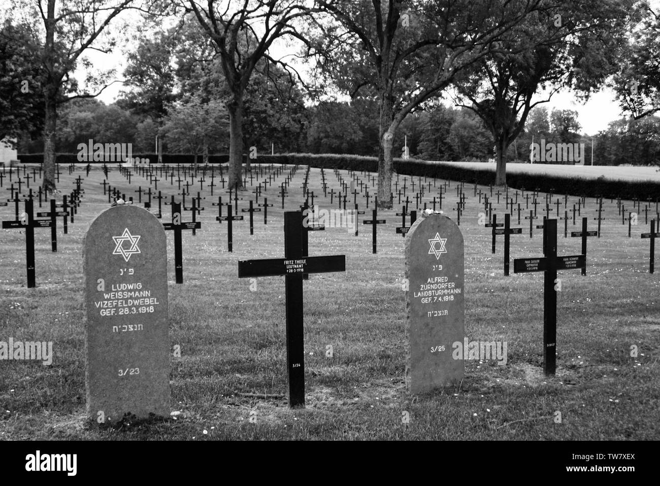 German Cemetery, Fricourt Stock Photo