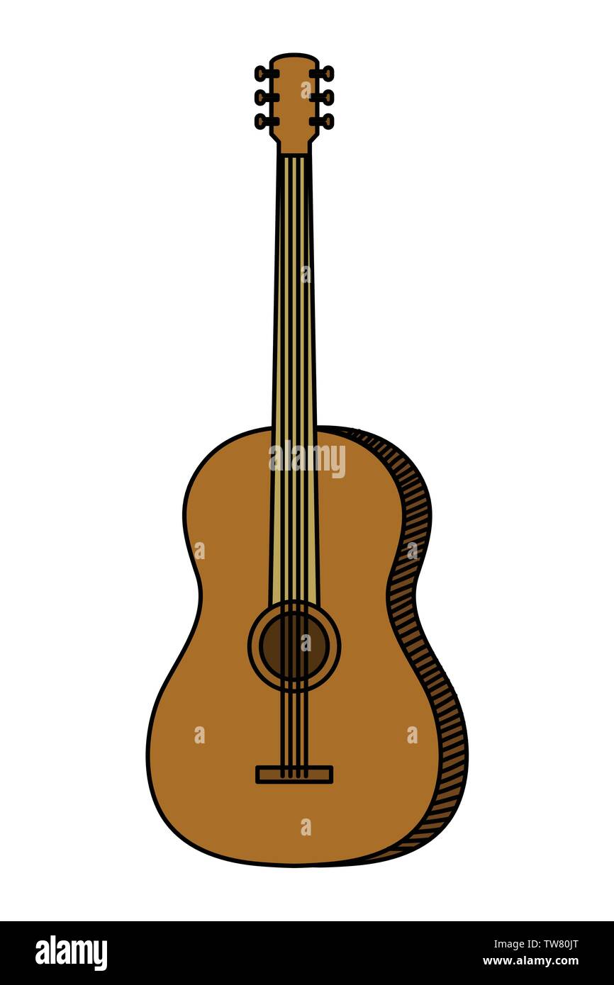 acoustic guitar musical instrument icon Stock Vector Image & Art - Alamy