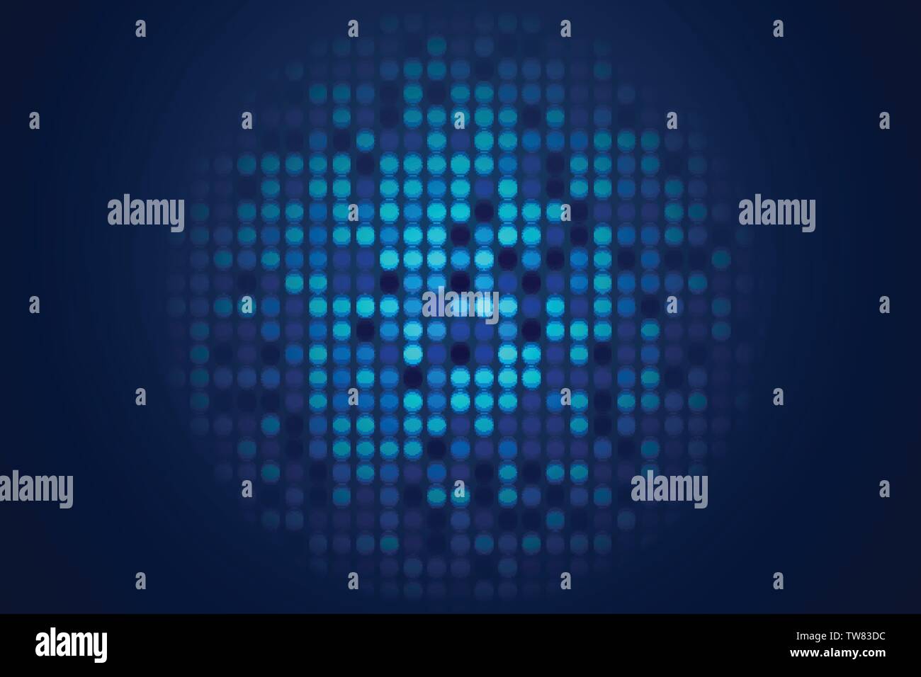 Technological, Shine blue background, Vector illustration Stock Vector