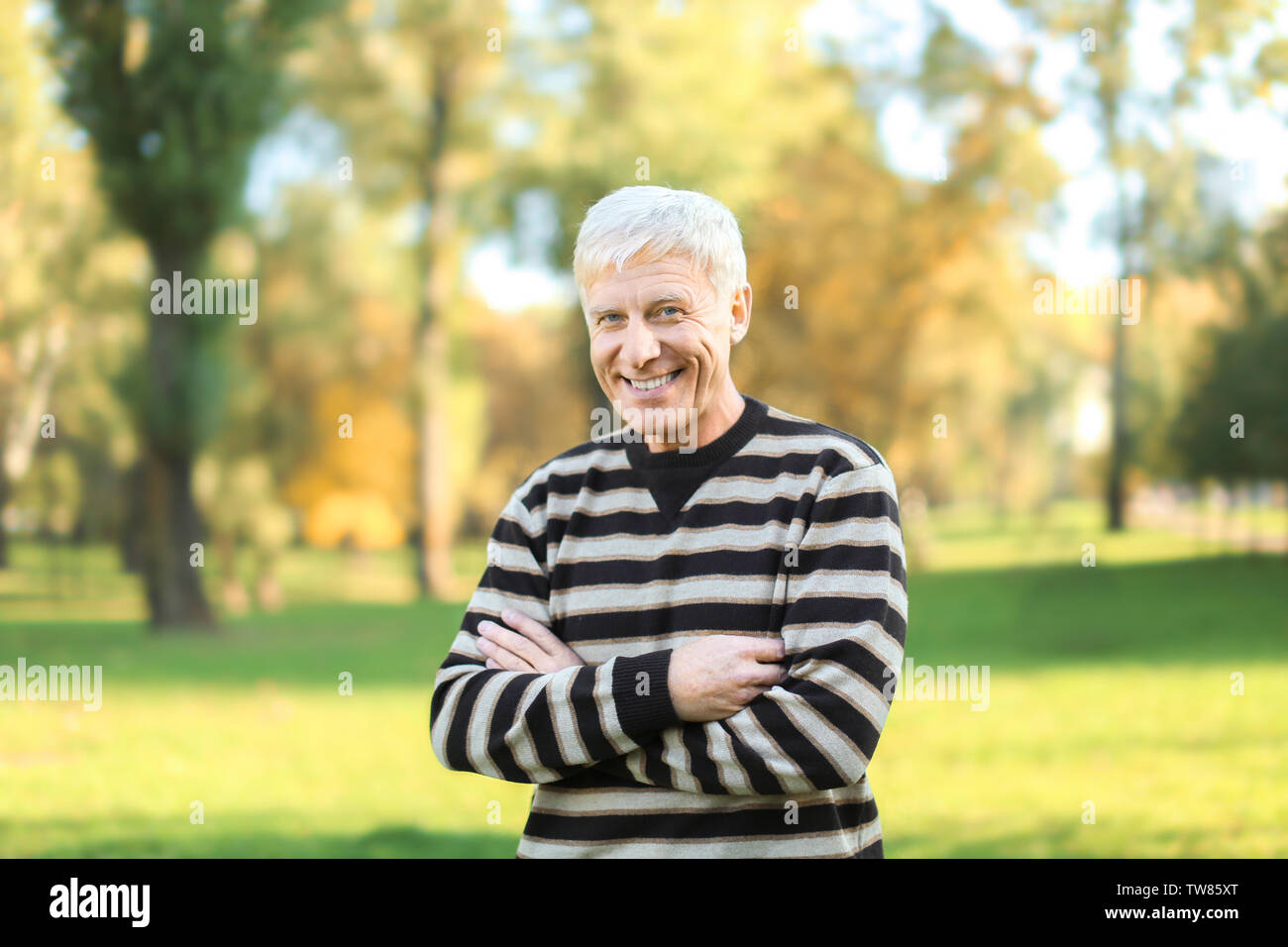 Stylish mature man in hi-res stock photography and images - Alamy