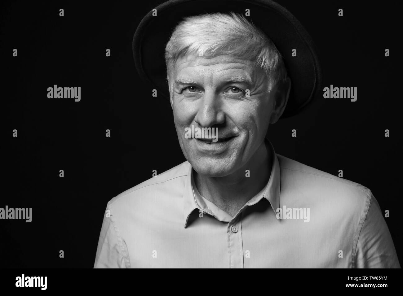 Smiling middle aged hoary hi-res stock photography and images - Alamy