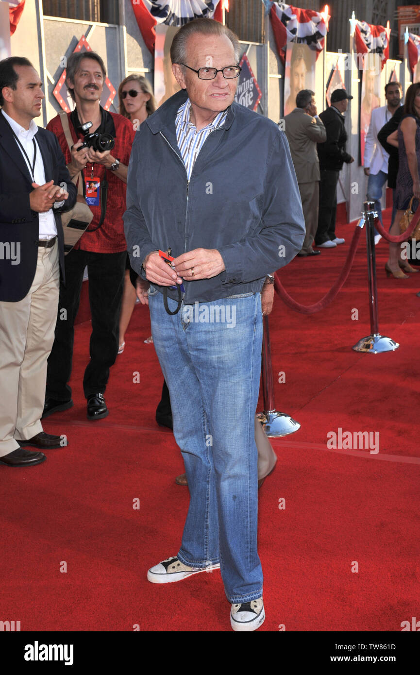 LOS ANGELES, CA. July 24, 2008: Larry King at the world premiere of 'Swing Vote' at the El Capitan Theatre, Hollywood. © 2008 Paul Smith / Featureflash Stock Photo