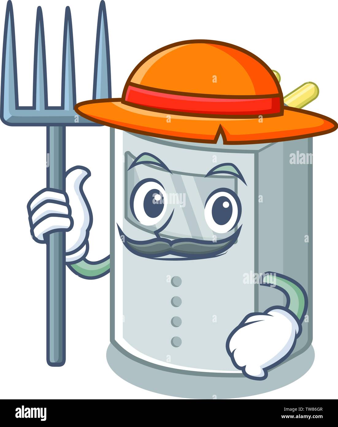 Farmer motion sensor attached to cartoon wall Stock Vector Image & Art ...