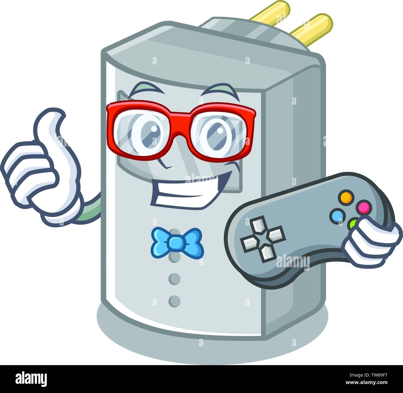 Gamer motion sensor isolated with the mascot Stock Vector Image & Art ...