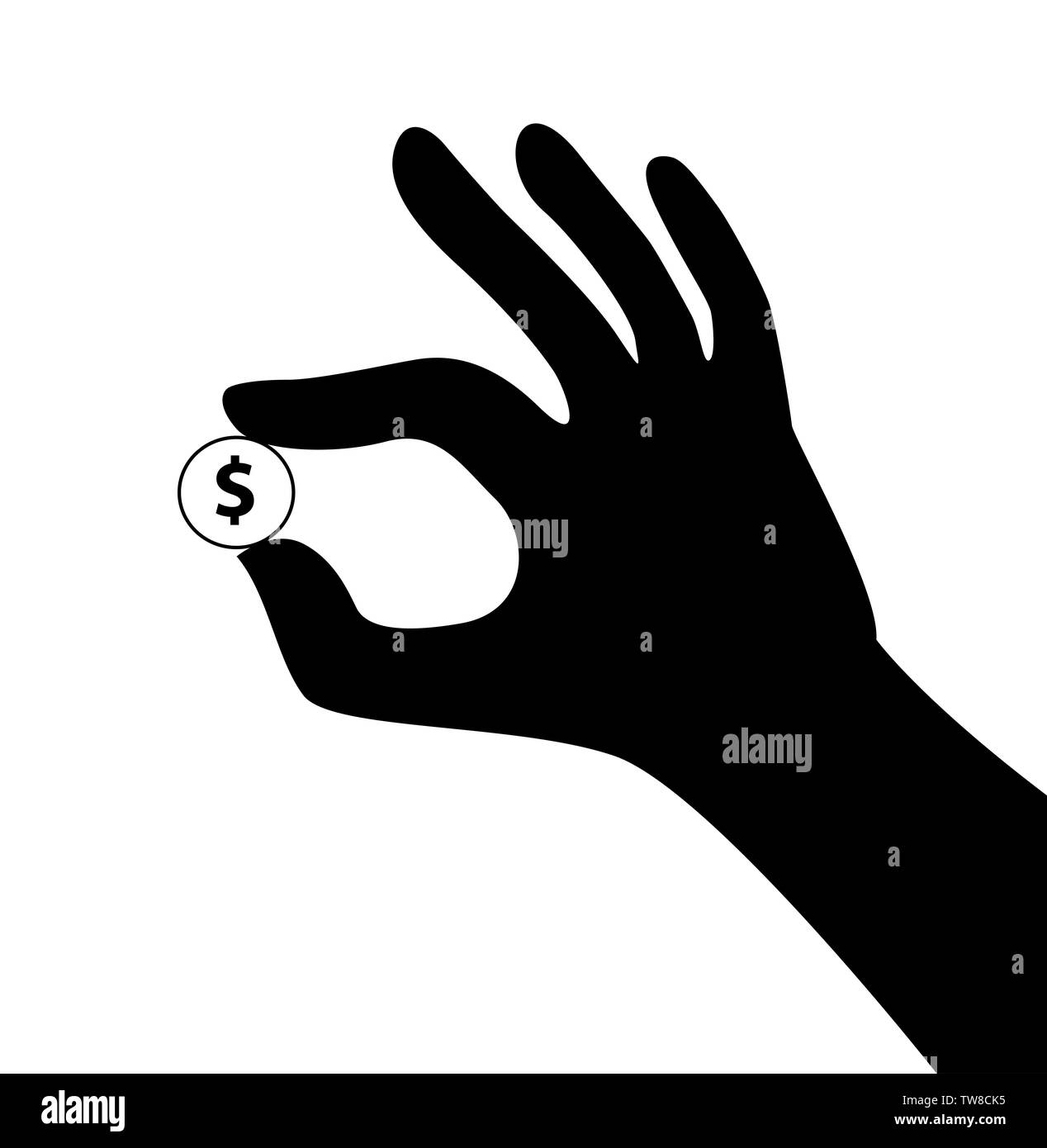 Money icon shadow on Black and White Stock Photos & Images - Alamy