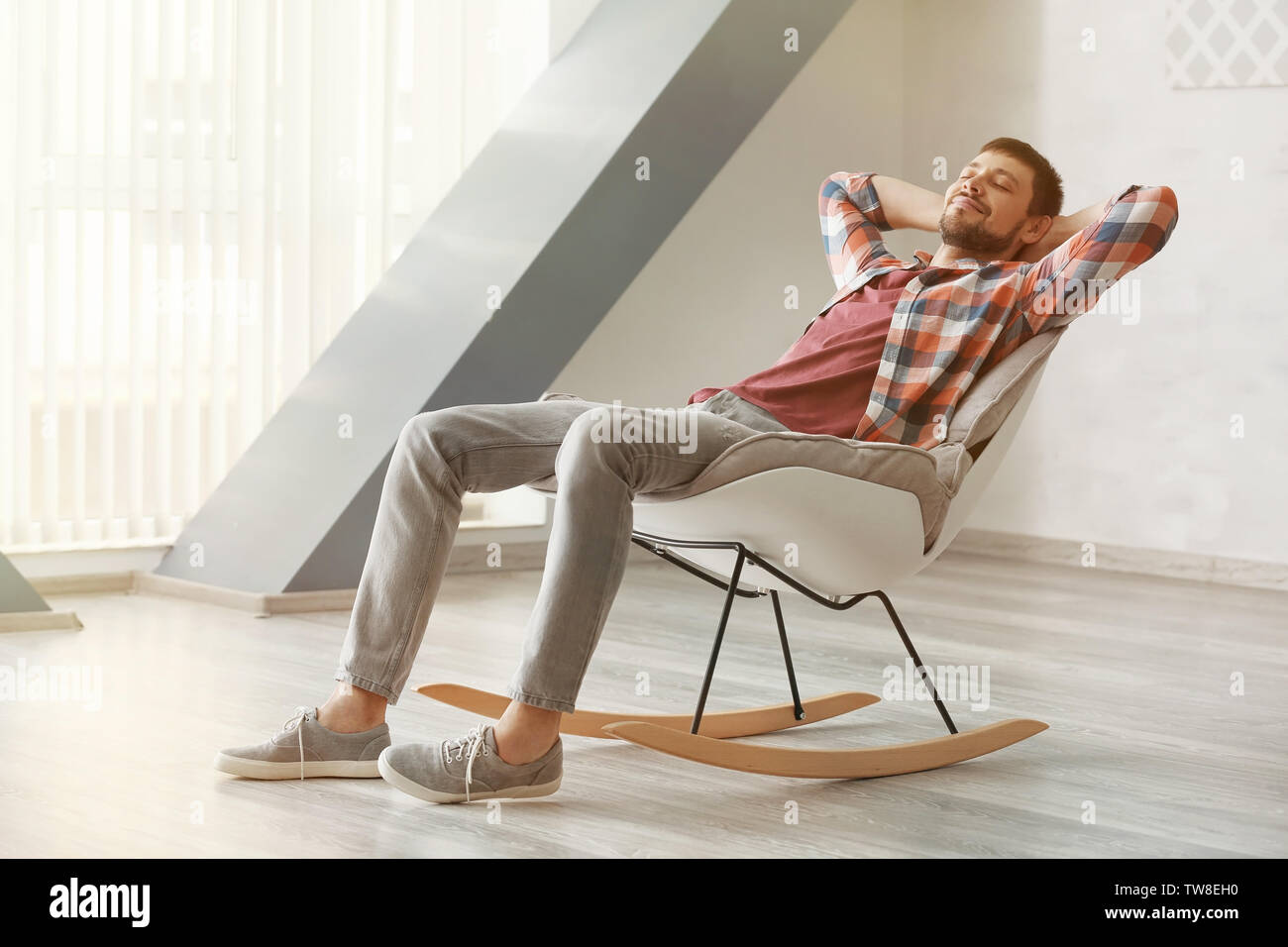 Man rocking chair hi-res stock photography and images - Alamy