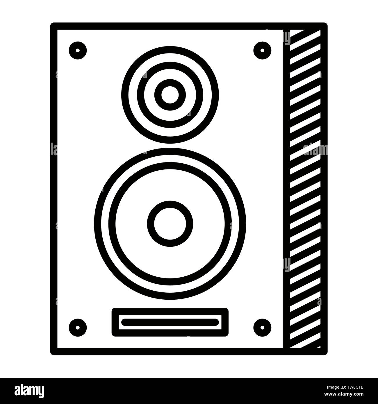 speaker column musical element icon Stock Vector Image & Art Alamy