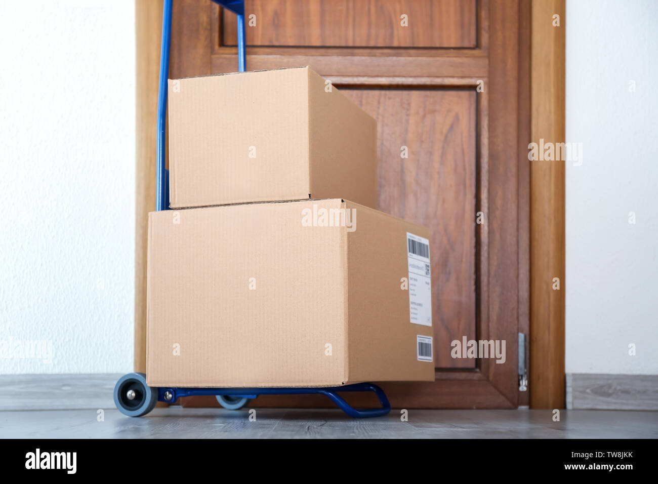 Parcels Delivered Door High Resolution Stock Photography and Images - Alamy