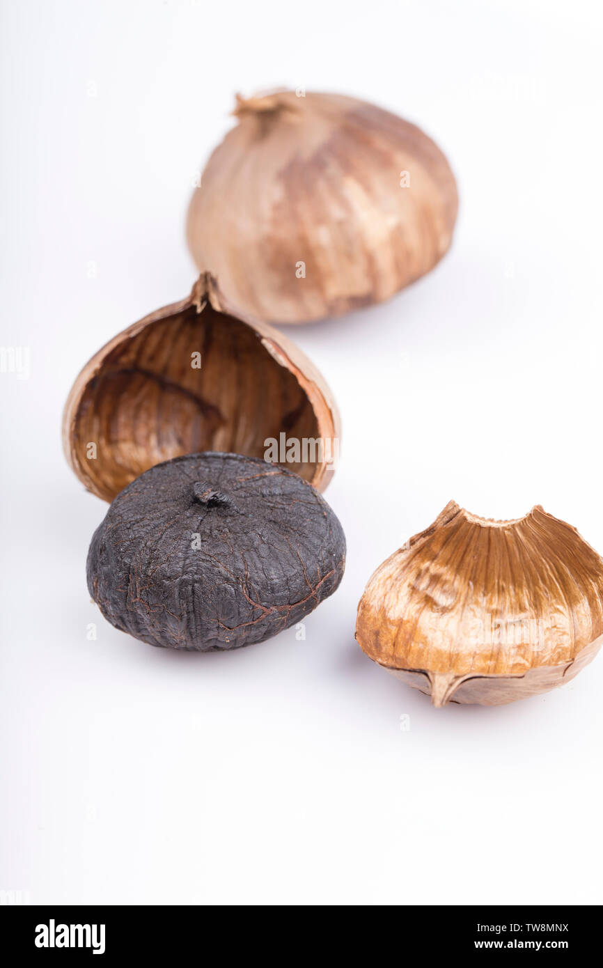 black garlic Stock Photo