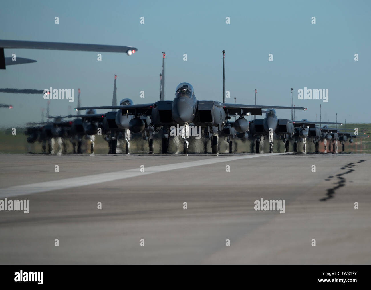 F 15e Strike Eagles Taxi Into Formation June 12 19 At Mountain Home Air Force Base Idaho This Was A Rare Opportunity To Capture The Gunfighter Family Including The 391st 3th And 428th