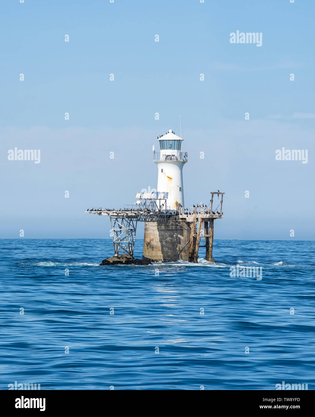 False Lighthouse Roman Rock lighthouse in False Bay, South Africa Stock Photo - Alamy