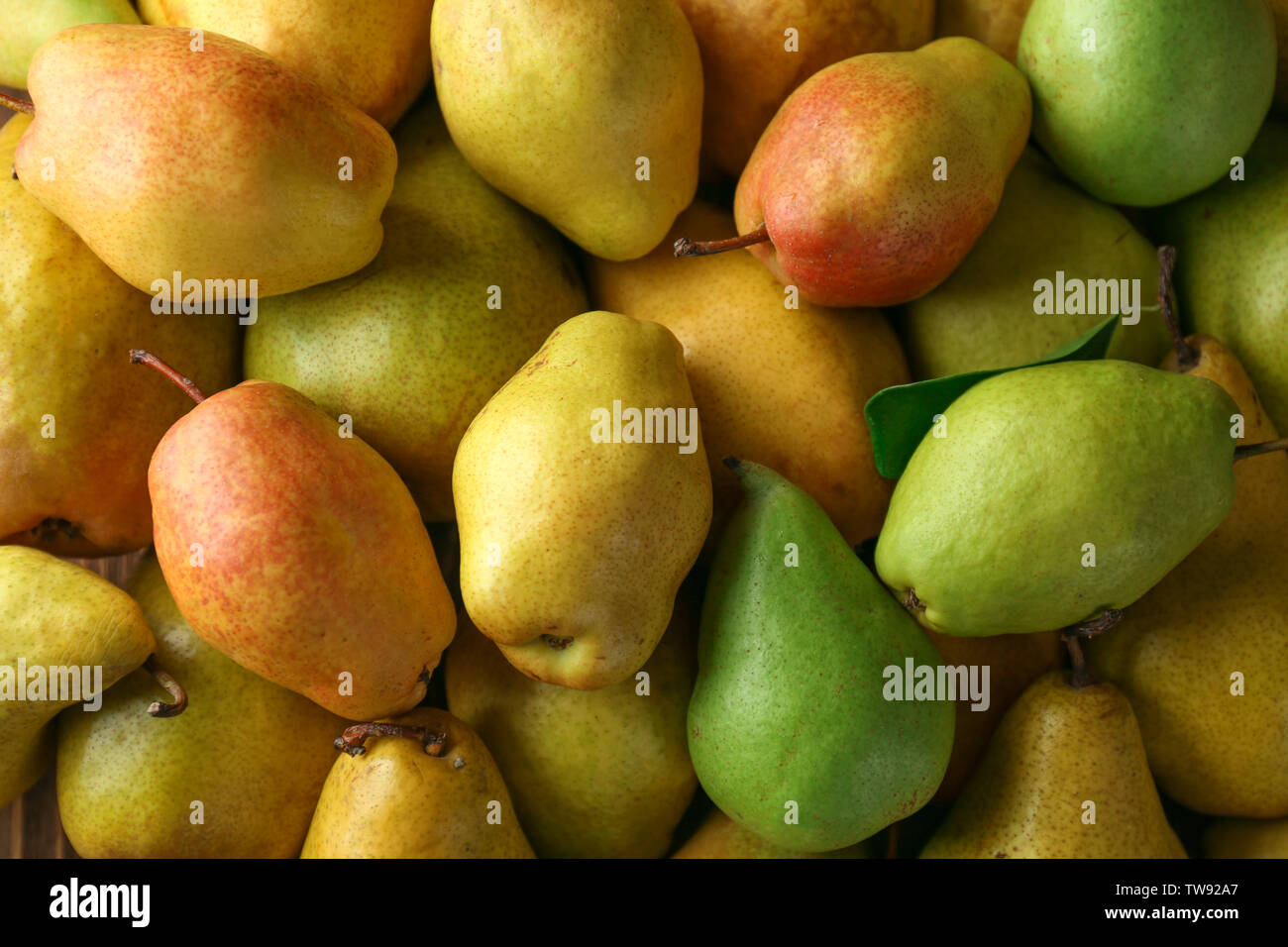 Super Ripe Pears Delicious ripe pears as background Stock Photo - Alamy