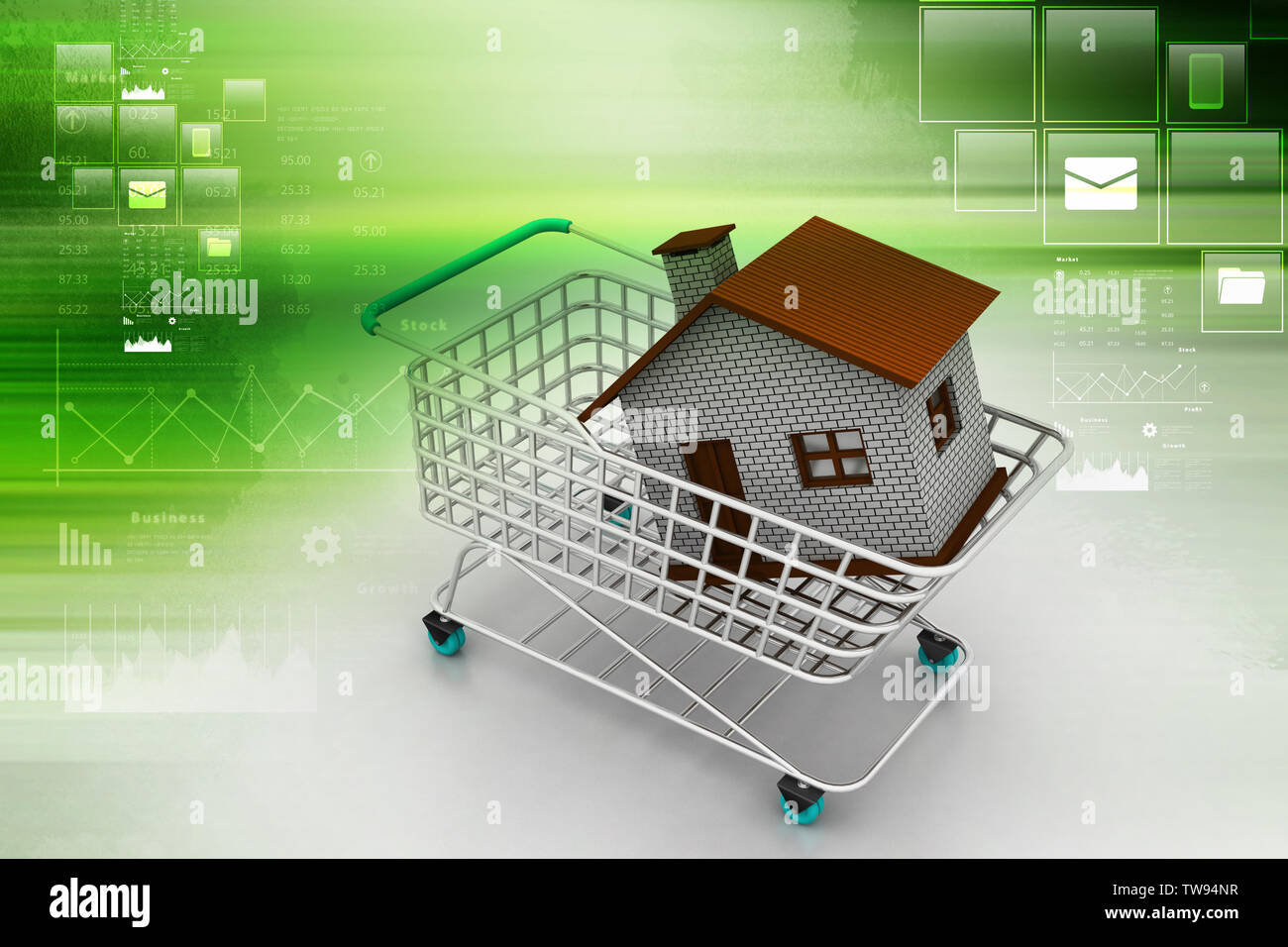 House in trolley Stock Photo Alamy