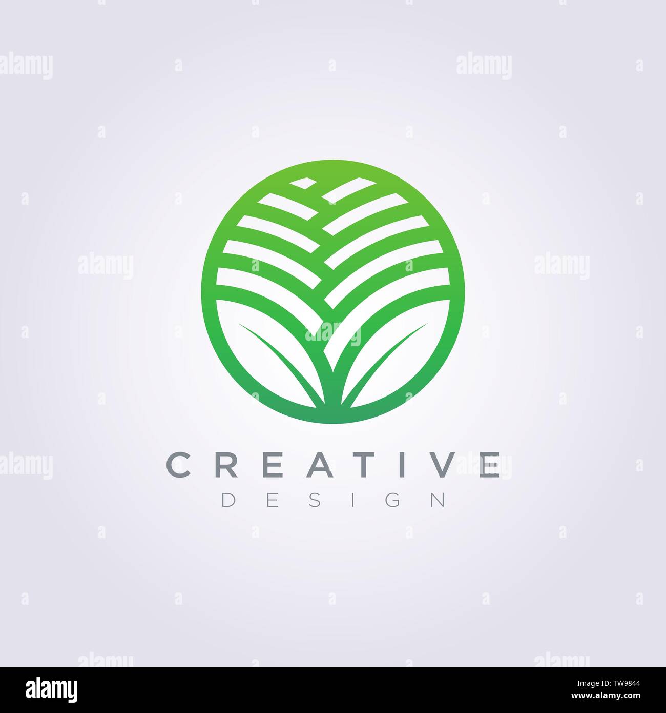 Leaf Circle Template Design Company Logo Vector Symbol Icon Stock ...