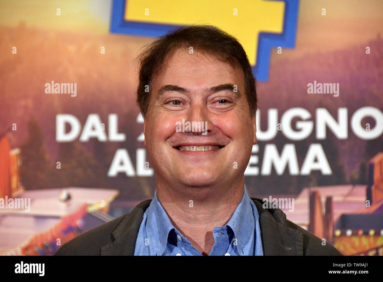 Rome 18 Giu 2019 hotel Parco dei Principi movie presentation TOY STORY 4 Corrado Guzzanti the Italian voice of Duke Caboom Credit: Giuseppe Andidero Stock Photo