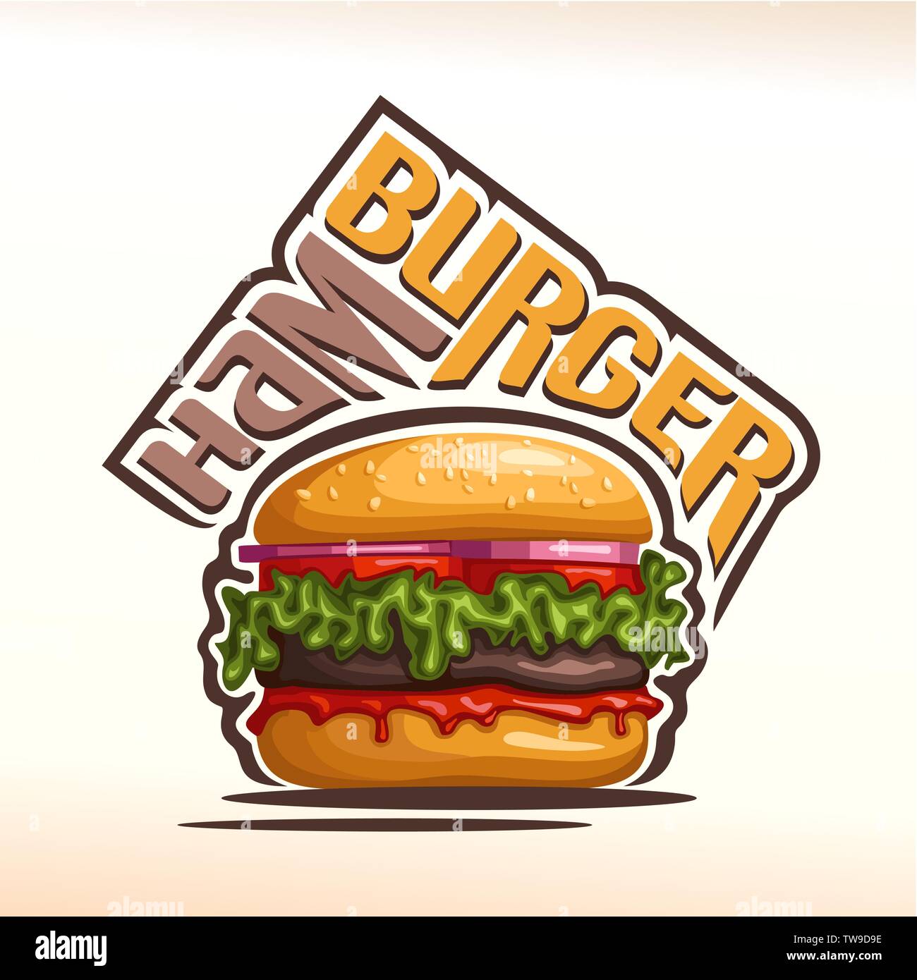 Vector logo for Hamburger Stock Vector Image & Art Alamy