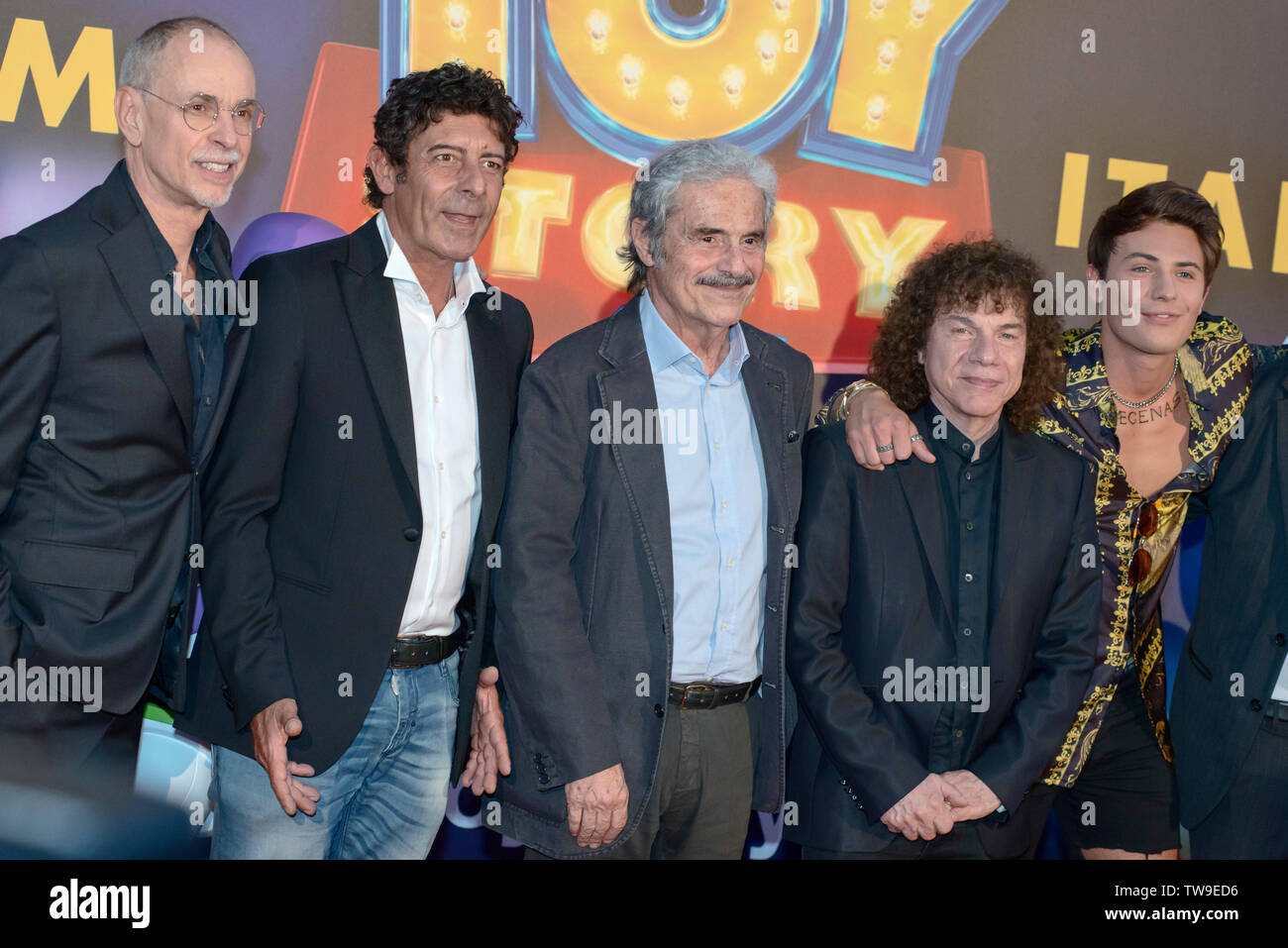 Italian tv celebrities attend the red carpet of Toy Story 4 at Studios