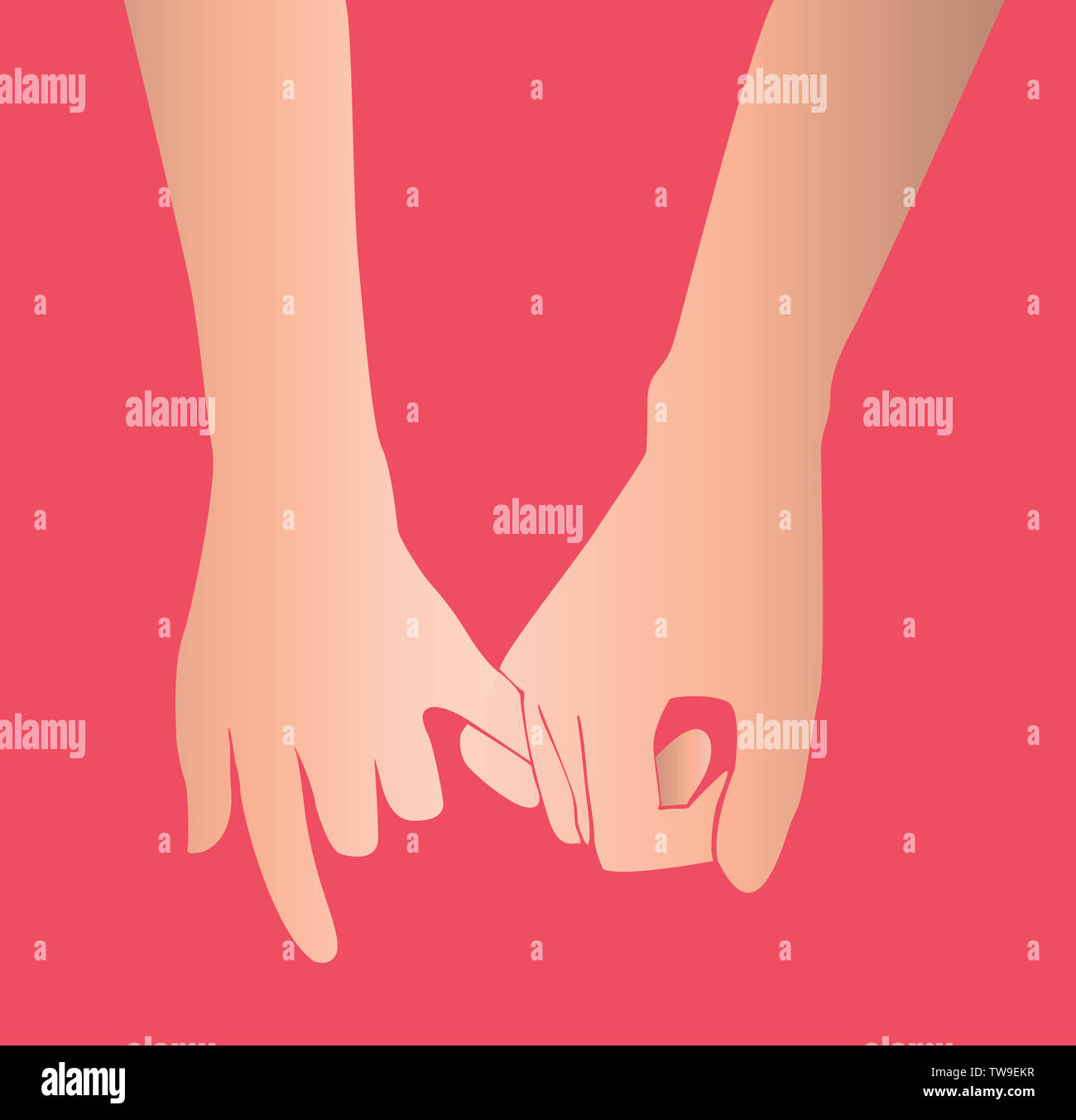 pinky promise , hand holding Stock Photo Alamy