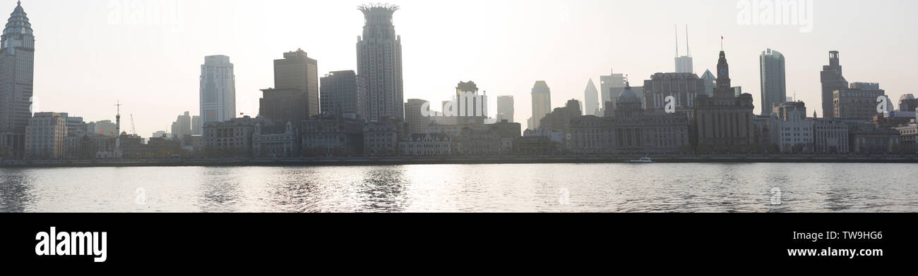Bird view shanghai bund hi-res stock photography and images - Alamy