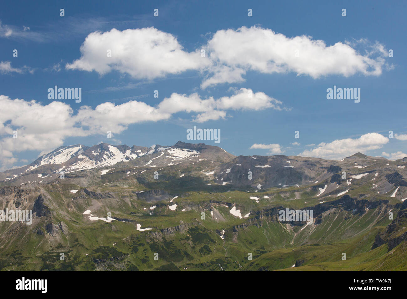 Mountain view at the Schafkarkogel, Hohe Tauern National Park, Salzburg, Austria Stock Photo