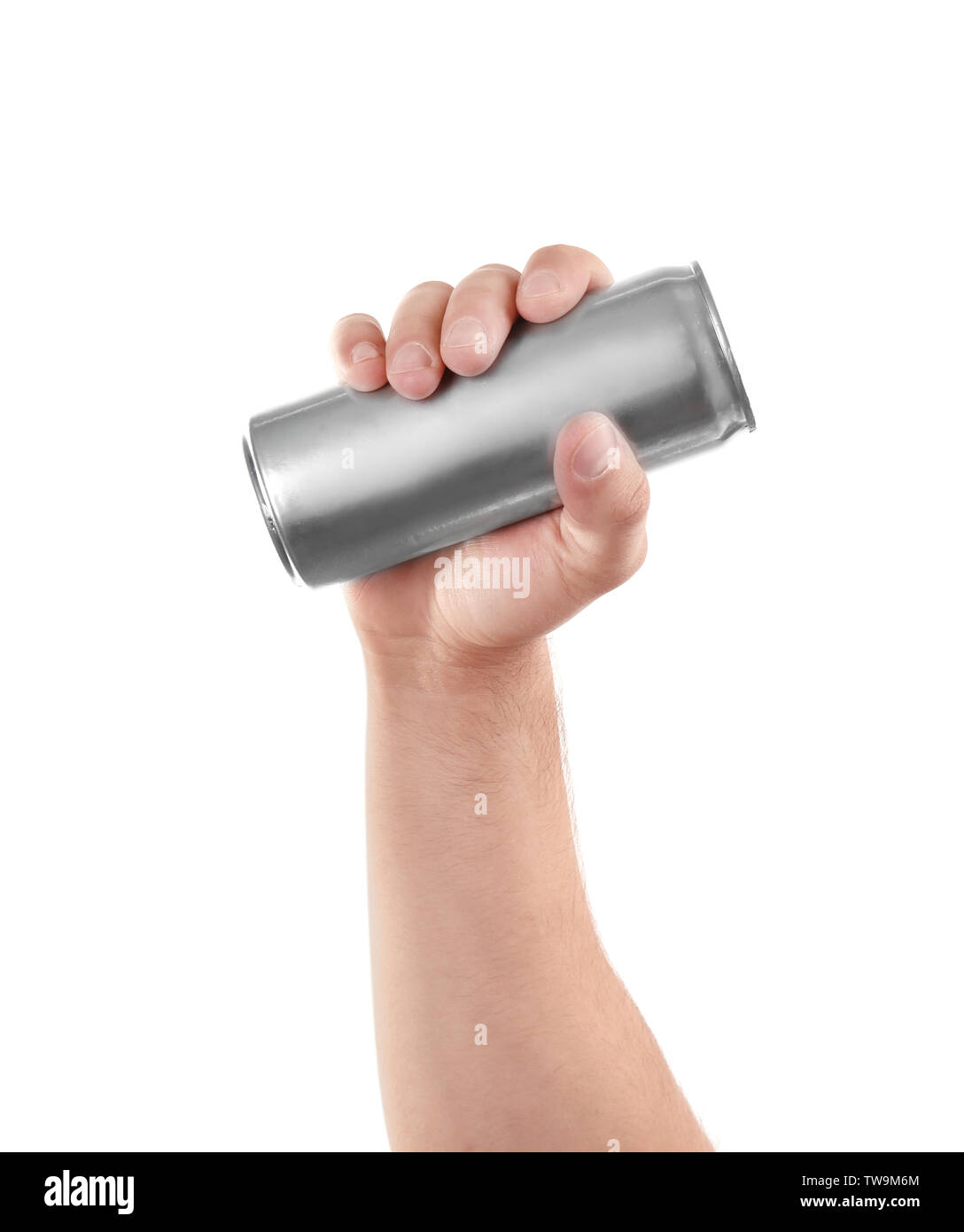 Hand Withe A Can Empty aluminum can hand hi-res stock photography and images - Alamy