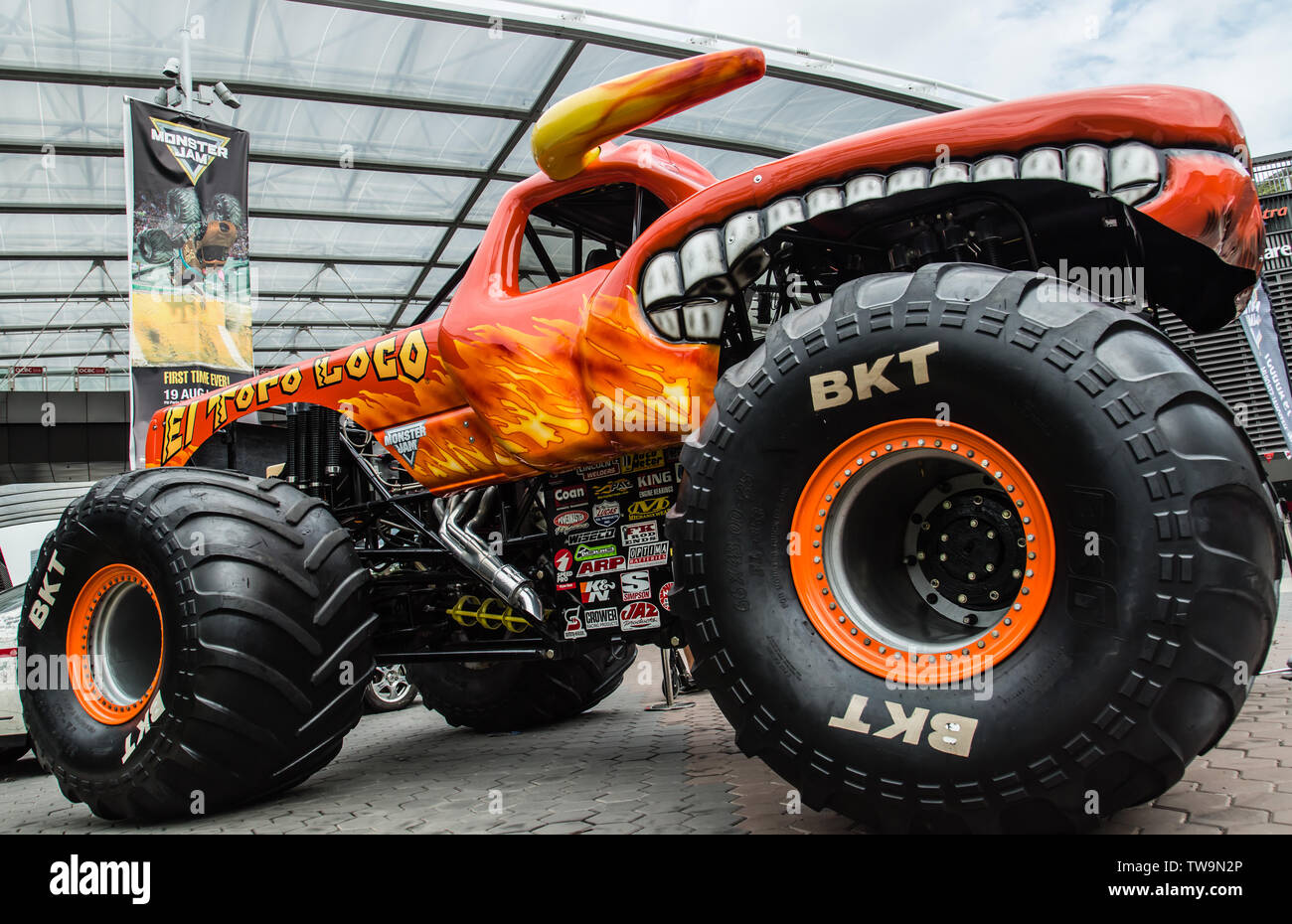Monster Truck Red Stock Photos Monster Truck Red Stock Images