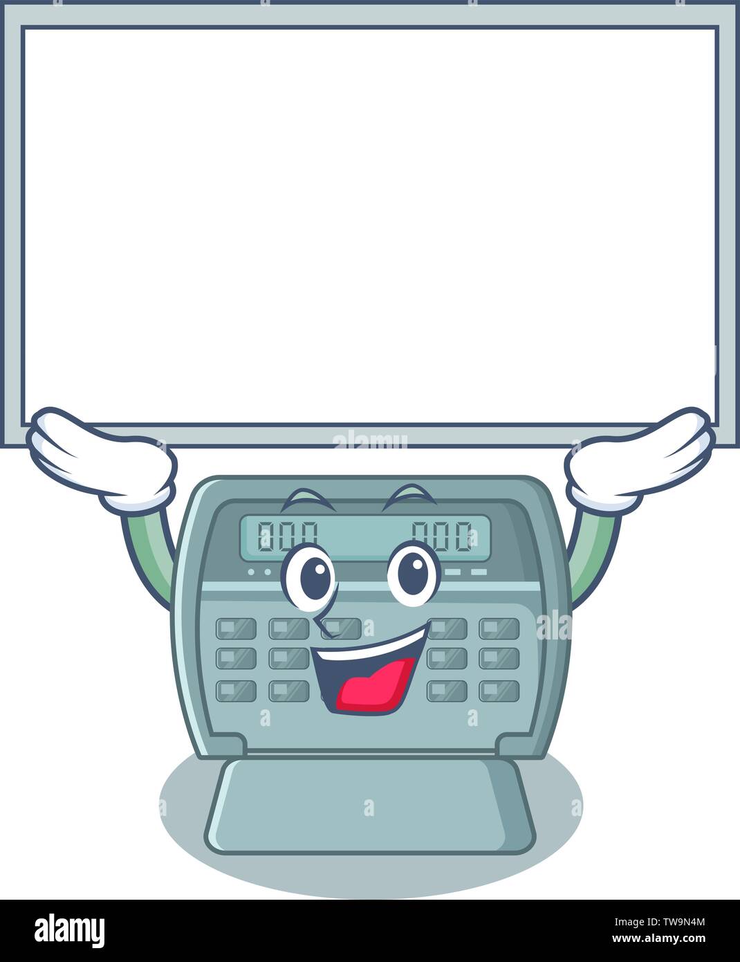 Up board security alarm isolated in the cartoon Stock Vector Image ...