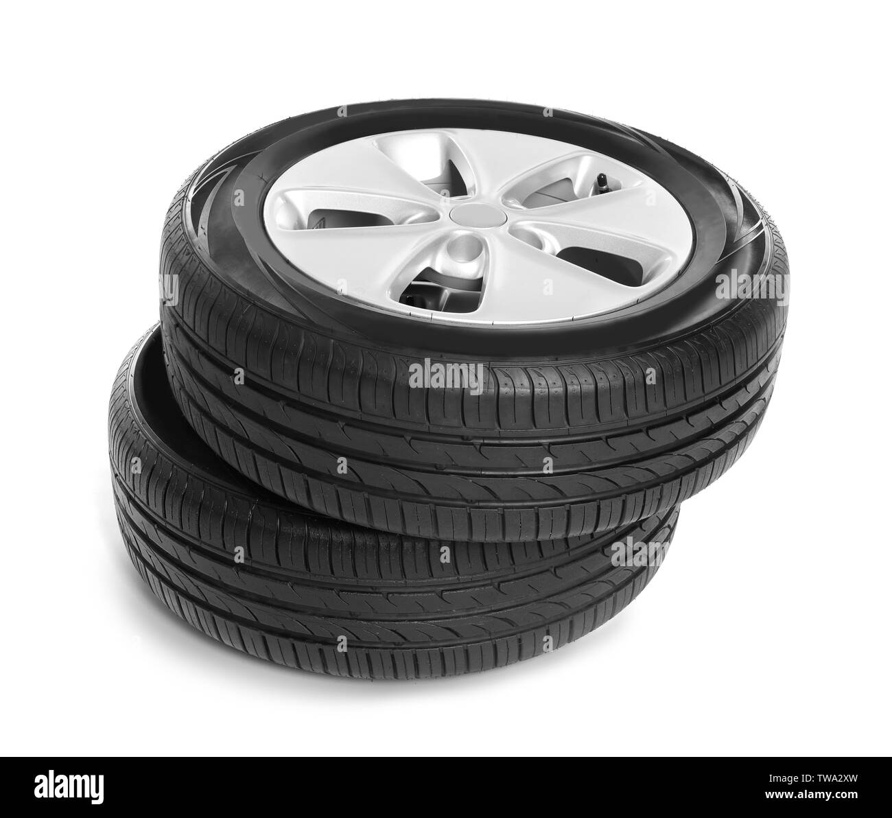 Alloy wheels stack Cut Out Stock Images & Pictures Alamy