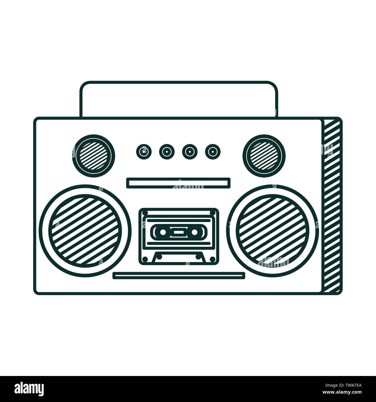 old music radio player icon Stock Vector Image & Art - Alamy