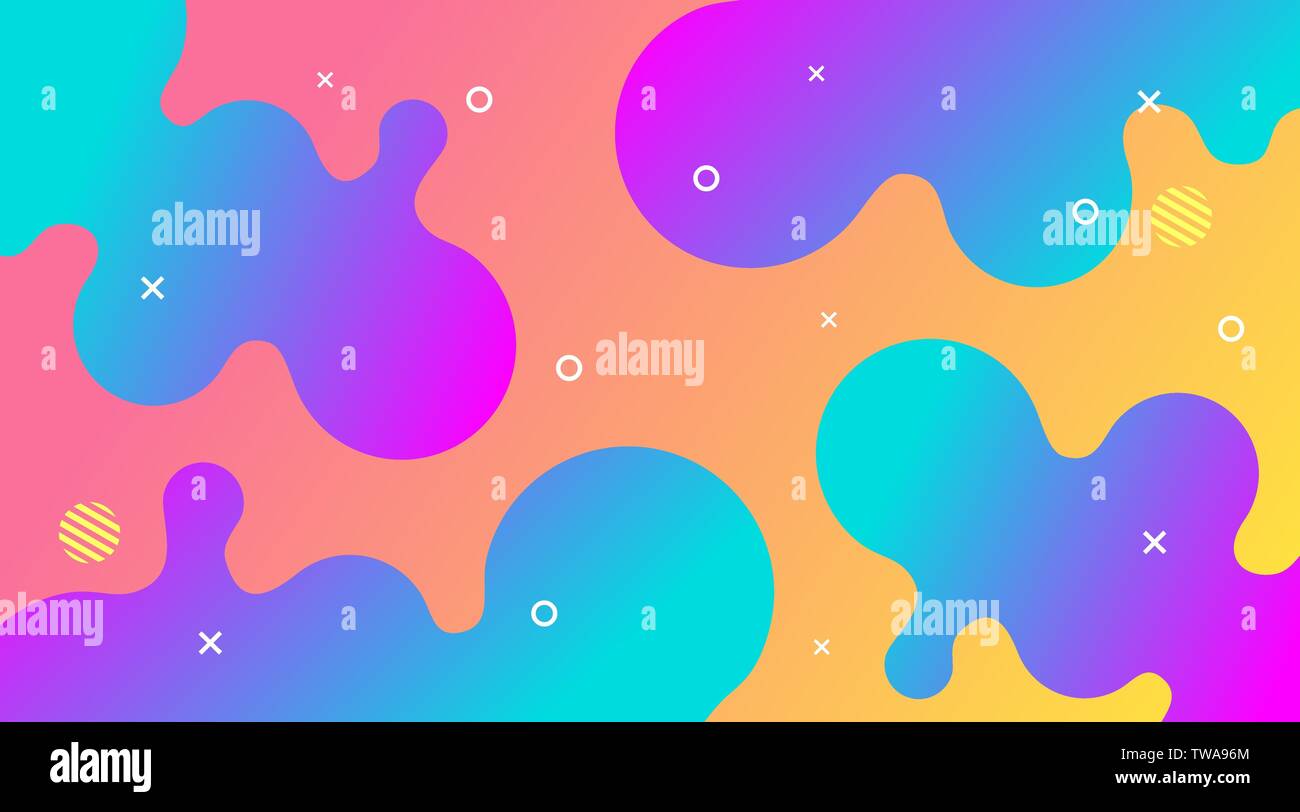 Liquid Gradient Fluid Design Abstract Background Can Be Used For