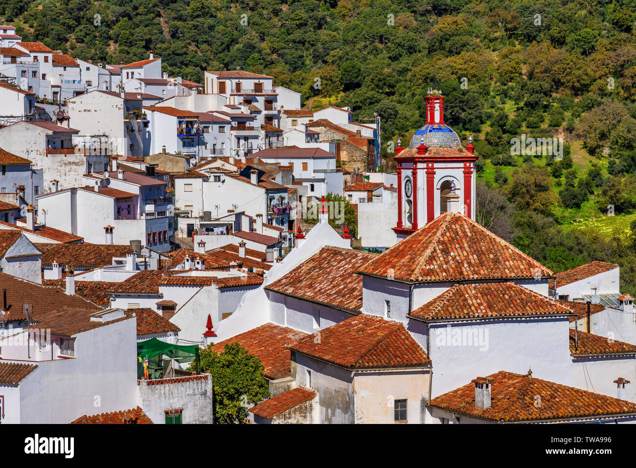 Benarraba white village in Malaga province, Andalusia, Spain Stock Photo