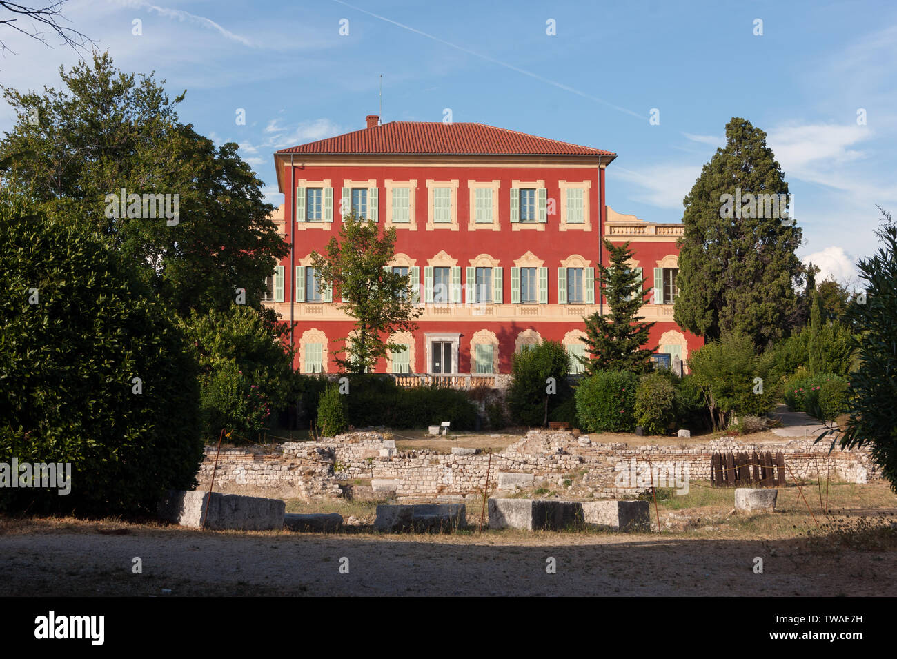 Musée Matisse, the Henri Matisse Museum in the 17th-century Villa des Arènes, Cimiez neighbourhood, Nice, French Riviera, France Stock Photo