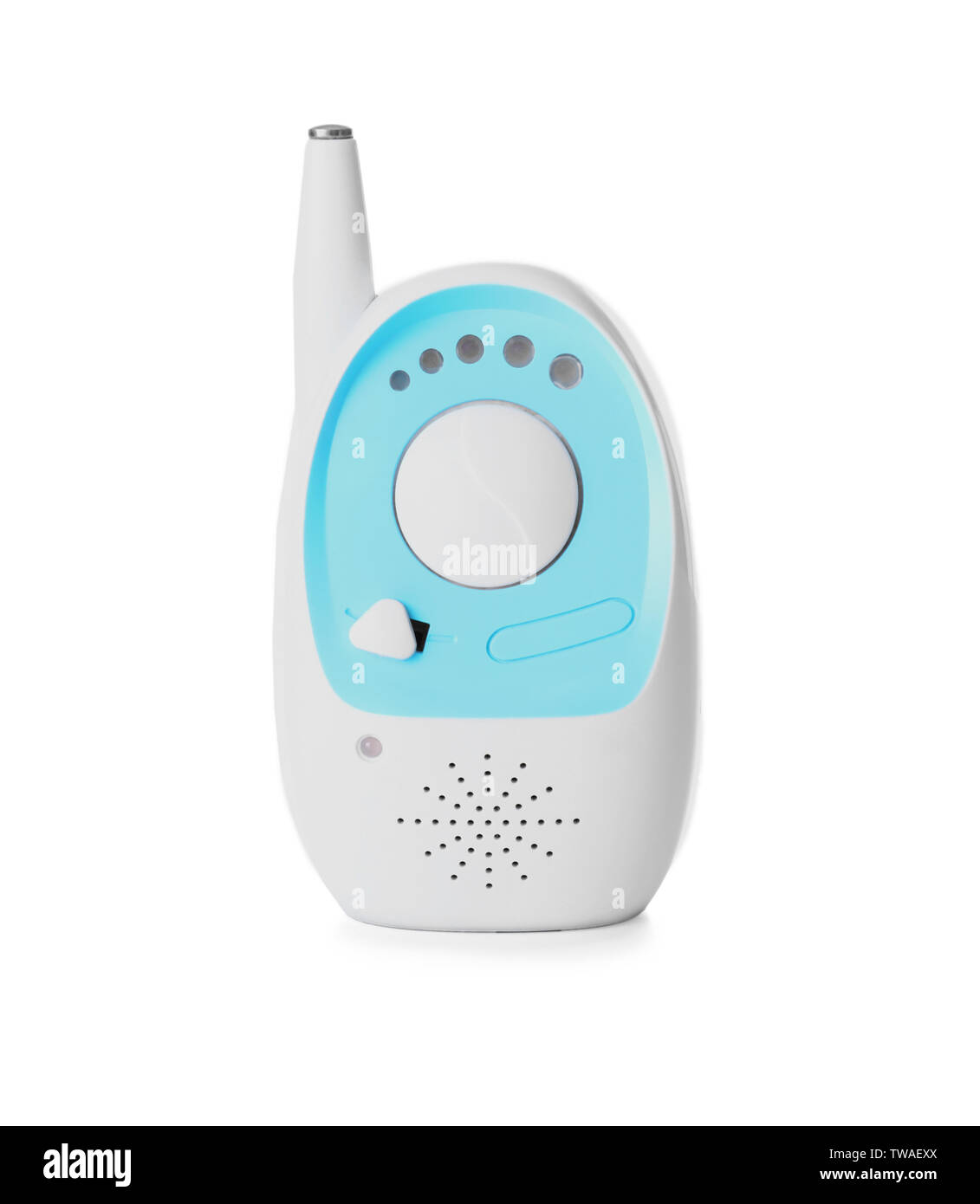 Baby monitor on white background. Radio nanny Stock Photo Alamy