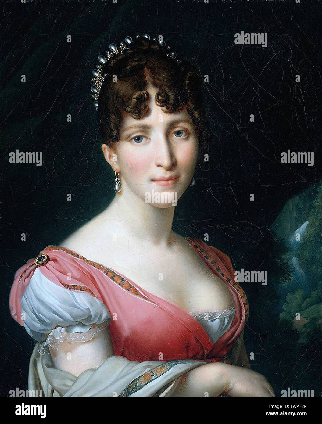 Anne-Louis Girodet de Roussy-Trioson - Hortense Beauharnais 1809 Stock Photo