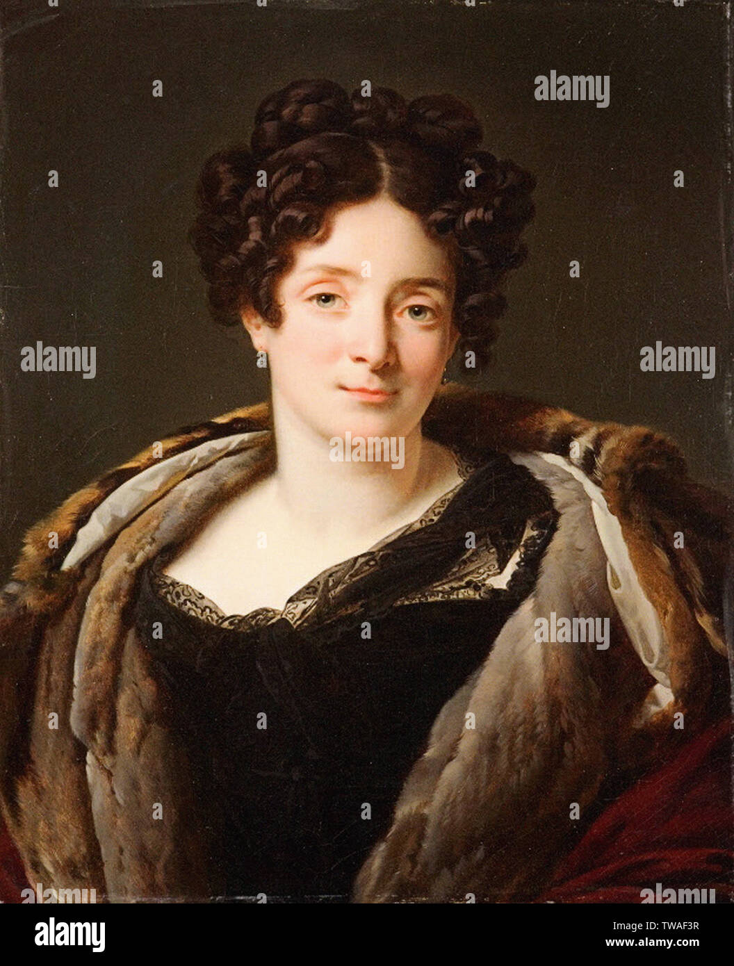Anne-Louis Girodet de Roussy-Trioson - Portrait Odette Desiree Therese Godefroy Suresnes Stock Photo