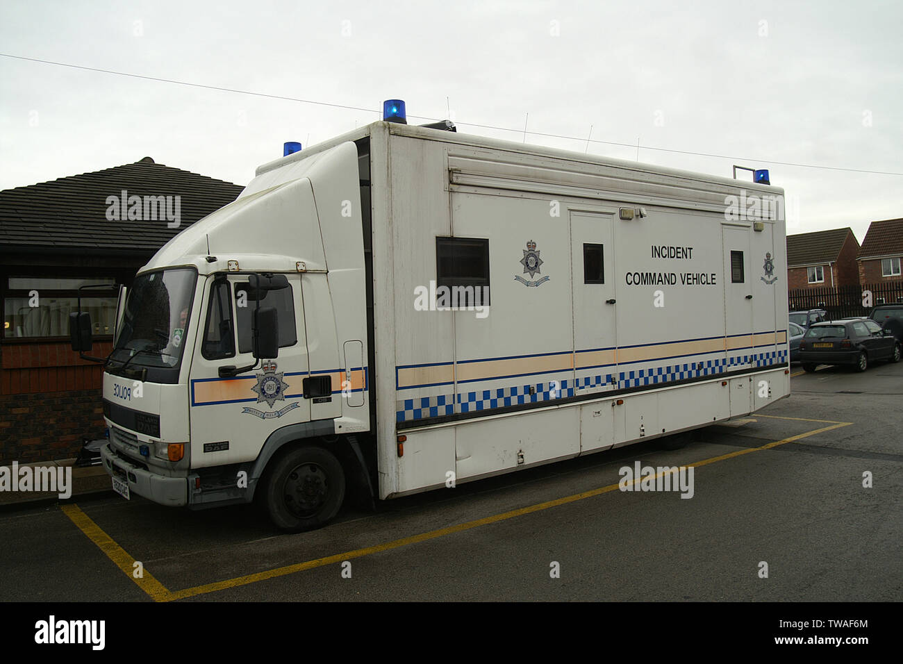 police command and control unit Stock Photo
