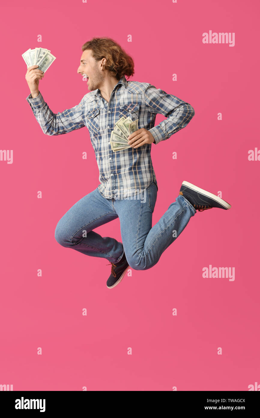 Money Jump Rope Jumping joy cash hi-res stock photography and images - Alamy