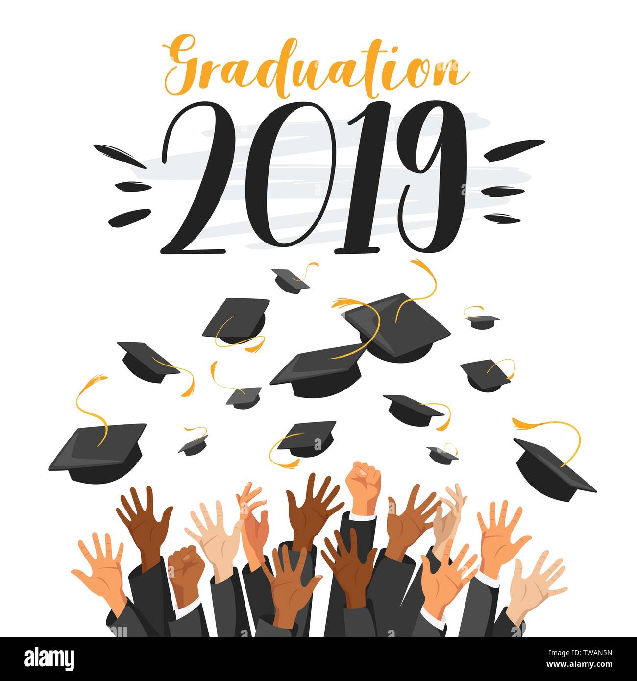 University graduation ceremony flat vector web banner template With Regard To Graduation Banner Template