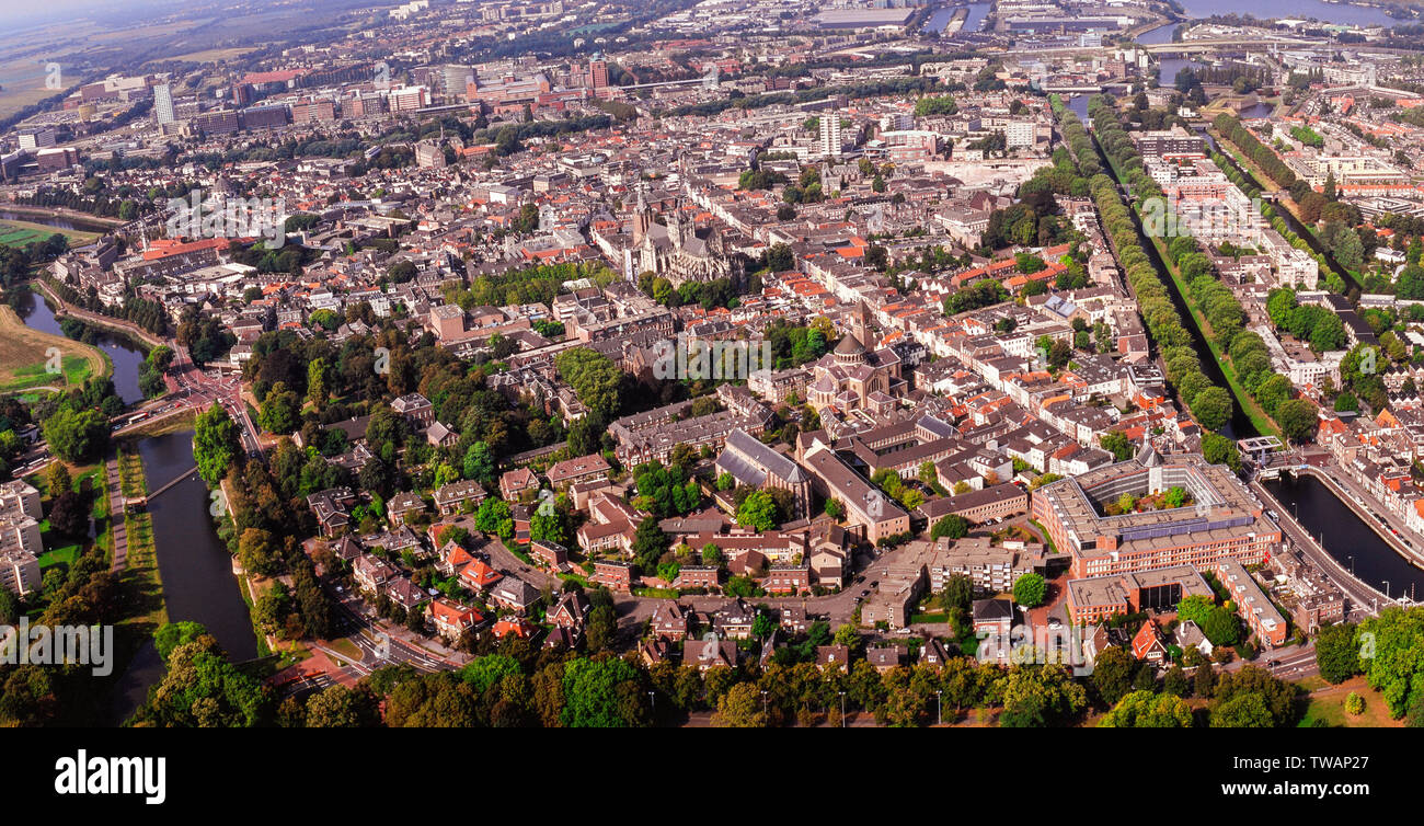 Panorama aerial of Den Bosch , the Netherlands Stock Photo